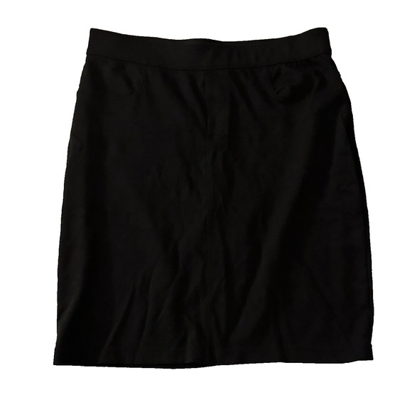 Max Edition Womens Skirt Pencil Black Short Mini Above Knee Career Size Medium M - Picture 1 of 7